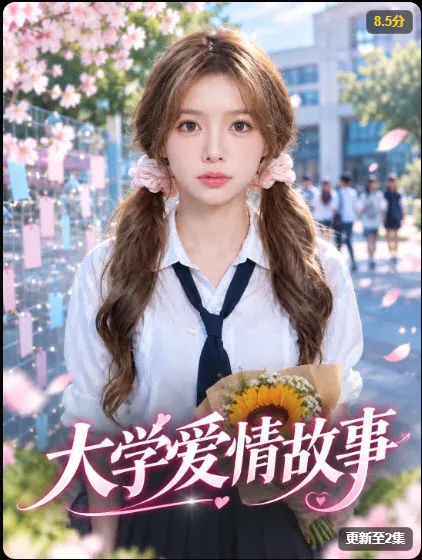 大学爱情故事短剧海报